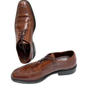 Cole Haan Leather Shoe Men's Size 8 1/2 M Brown Split Toe Oxford Lace Up